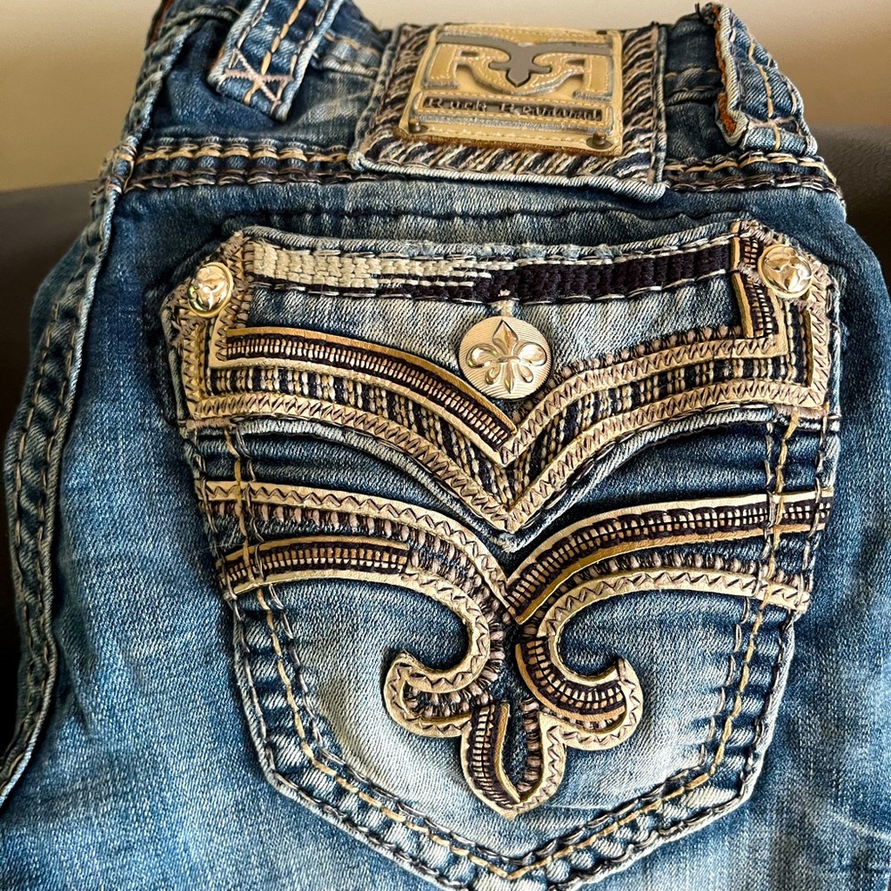 Men’s Rock Revival Jeans size 27 Slim Bootcut-regular length